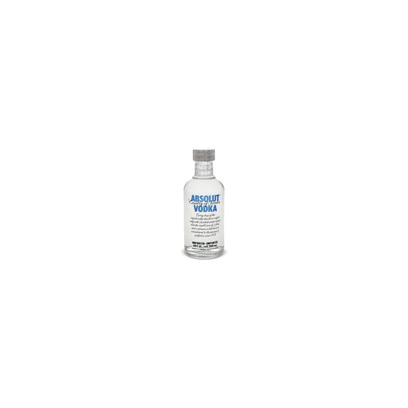 PETACA VODKA ABSOLUT 200 CC.